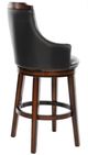 Homelegance® Bayshore Burnished Oak/Dark Brown Swivel Pub Height Chair-3