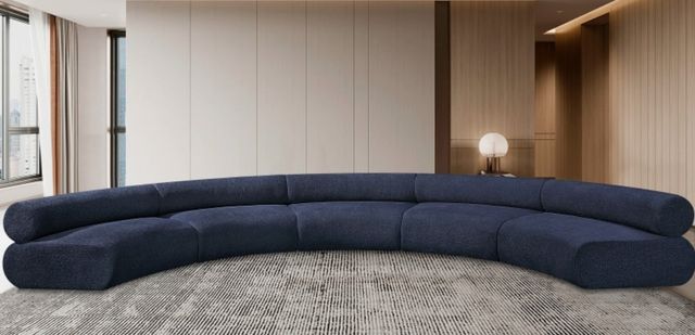 Meridian Furniture Bale 5-Piece Navy Sectional-2