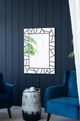 A & B Home Black 28" Wall Mirror-5