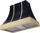 AGA Cascade 36" Gloss Black Wall Mounted Range Hood  with Brushed Brass Trim-0