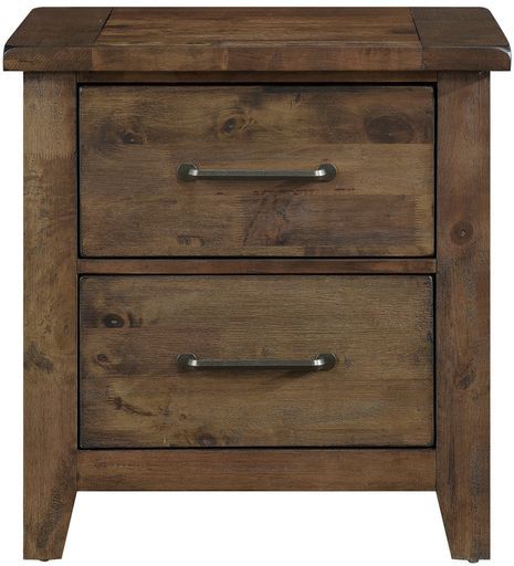 Homelegance® Jerrick Burnished Brown Nightstand-2