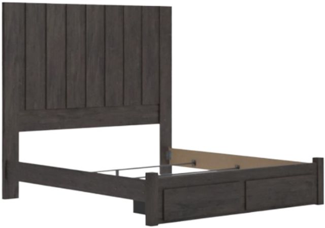 Signature Design by Ashley® Fraluna Charcoal King Storage Panel Bed-1