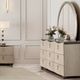 Michael Amini® Fantosini Silver Leaf Dresser with Mirror-1