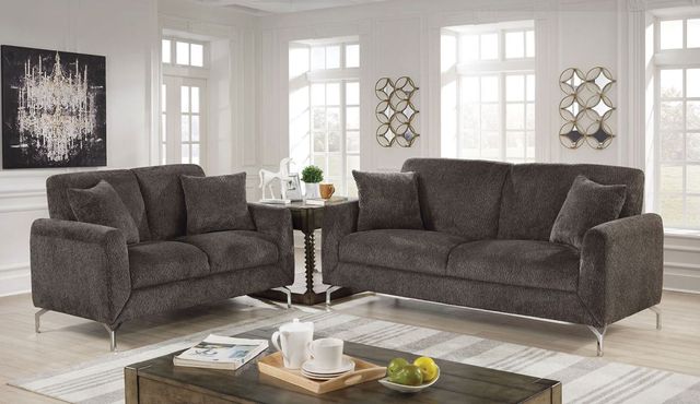 Furniture of America® Lauritz 2-Piece Dark Gray Sofa Set-0