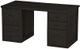 Crate Designs™ Furniture Espresso Lacquer Top Desk-0