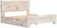Benchcraft® Lawroy Light Natural King Panel Bed with 2-Drawer Storage-2