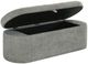 Crown Mark Philipa Light Gray Tweed Storage Bench-4