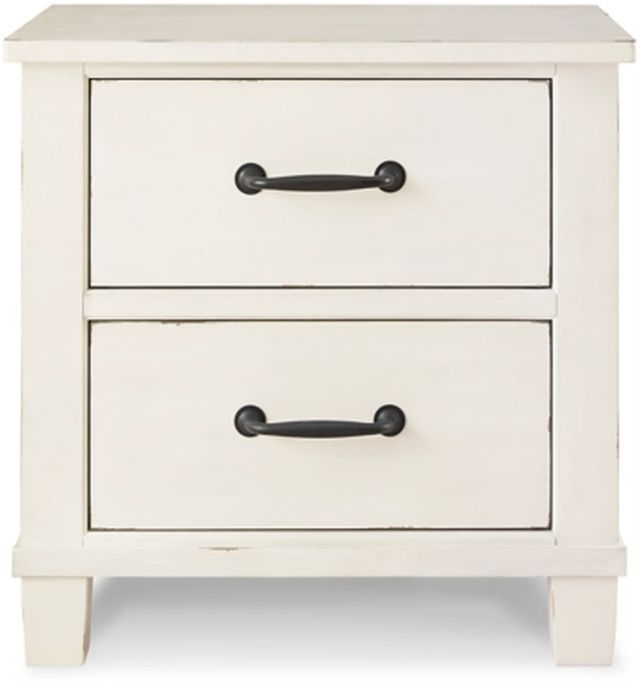 Signature Design by Ashley® Braunter Aged White Nightstand-1