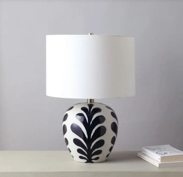 Renwil® Darina Matte Off-White/Navy Table Lamp-3