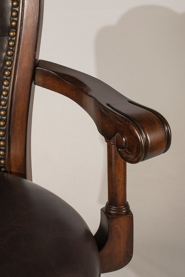 HH2 Home Eastwind Medium Cherry Swivel Bar Stool-2
