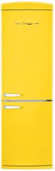 Unique® Appliances Classic Retro 24" 11.7 Cu. Ft. Canary Yellow Counter Depth Bottom Freezer Refrigerator-0