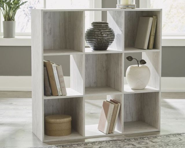 Signature Design by Ashley® Paxberry Whitewash Nine Cube Organizer-1