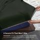 BEDGEAR® Dri-Tec Performance Forest Green Split King/Split California King Sheet Set-2