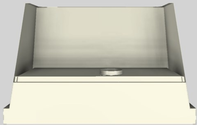Vent-A-Hood® Designer Series 48" Biscuit Wall Mounted Range Hood-2