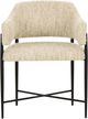TOV Furniture Sezanne Matte Black/Taupe Dining Chair-3