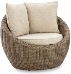 Signature Design by Ashley® Danson Beige Swivel Lounge with Cushion