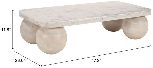 Zuo® Modern Camakit Natural Coffee Table -1
