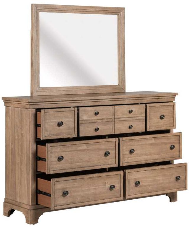 Liberty Furniture Haven Hills Camel Beige Dresser and Mirror-4