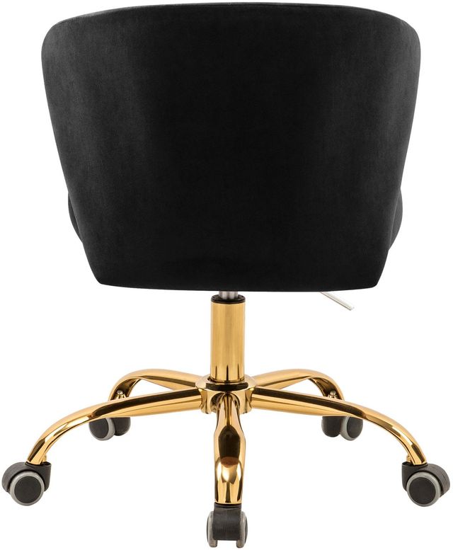 Meridian Furniture Finley Black Velvet Office Chair-1