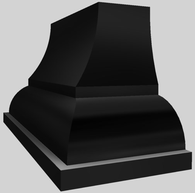 Vent-A-Hood® Designer Series 54" Black Wall Mounted Range Hood-1