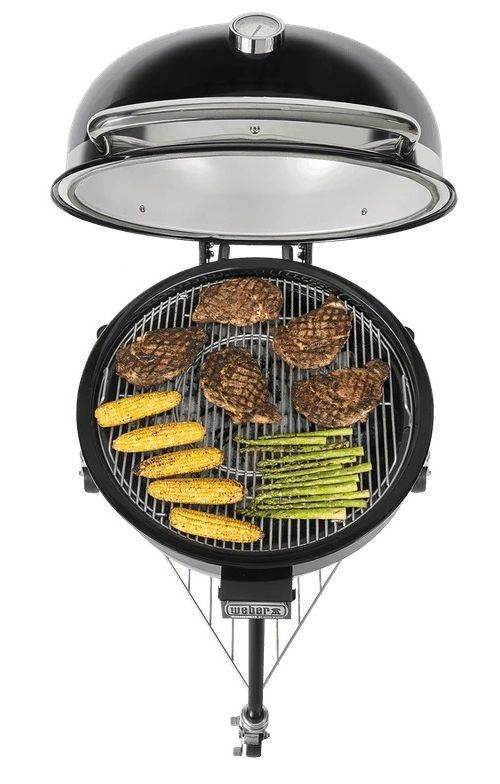 Weber® Summit® Kamado E6 35" Black Portable Charcoal Grill-2