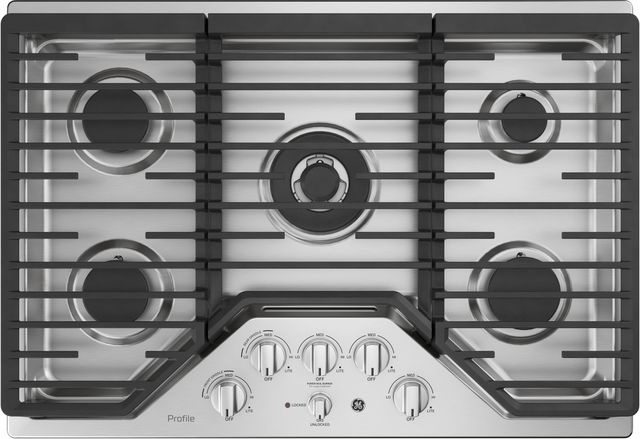 GE Profile™ 30" Stainless Steel Gas Cooktop-0