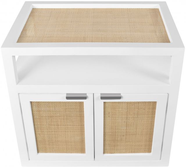 Meridian Furniture Cambria White Nightstand-1