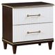 Homelegance® Niles Cherry/White Nightstand-0