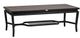 Ratana Copacabana Black Aluminum Rectangular Coffee Table with Aluminum Top-0