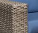 CabanaCoast® Customizable Louvre Wicker Outdoor Accent Chair-4