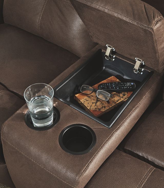 Signature Design by Ashley® Jesolo Coffee Double Reclining Loveseat with Console-1