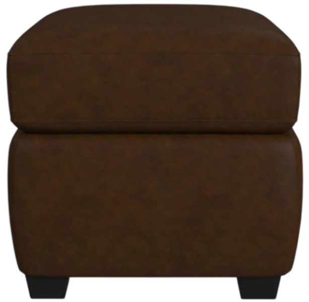 Flexsteel® Hudson Woodland Leather Ottoman-4