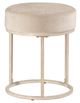 HH2 Home Swanson Bone White/Distressed White Metal Vanity Stool-2
