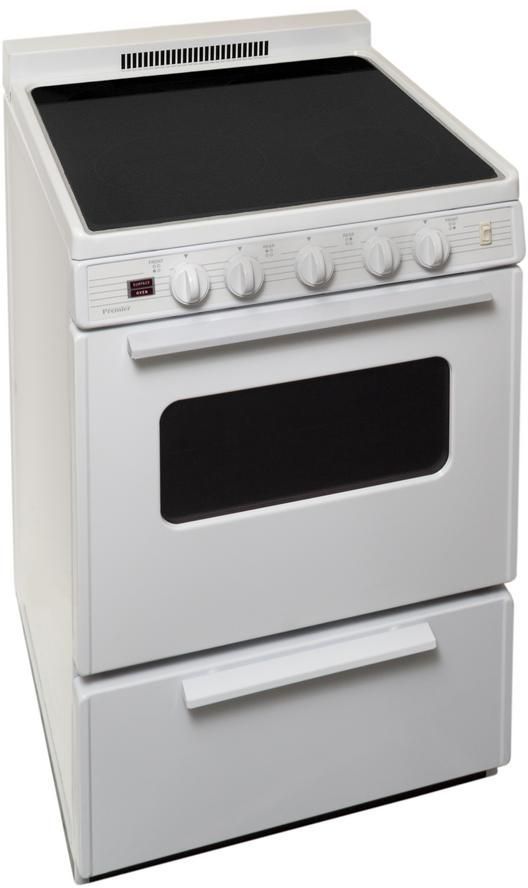 Premier 24" White Freestanding Electric Range-2