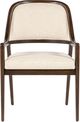 Hooker® Furniture Archives Classic Walnut/Curate Wheat 24" Upholstered Dining Arm Chair-2
