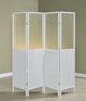 Coaster® Mattison 4-Panel White Room Divider Folding Shoji Screen Set-4