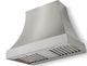 La Cornue CornuFé Cascade 36" Stainless Steel Wall Mounted Range Hood with Satin Chrome Trim-0