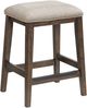 Intercon Kauai Beige/Brushed Mango Backless Barstool-0