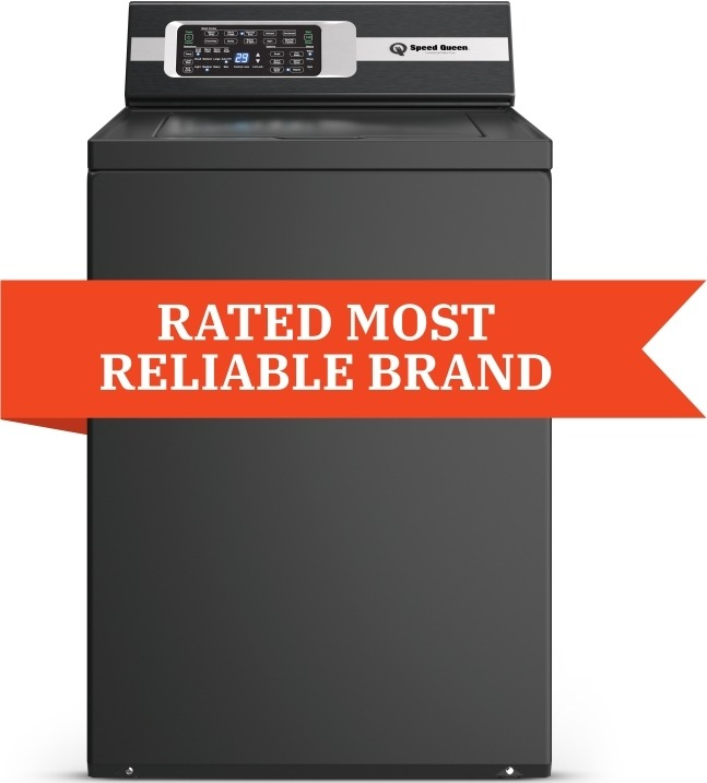 Speed Queen® TR7 3.2 Cu. Ft. Matte Black Agitator Top Load Washer