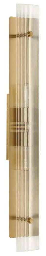Uttermost® Elmhurst Glass 2-Light Sconce with Warm Brass Accent-4