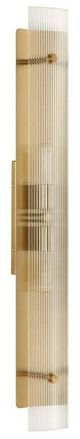 Uttermost® Elmhurst Glass 2-Light Sconce with Warm Brass Accent-4
