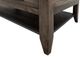 International Furniture Direct Dark Teak Stained Dark Cocktail Table-3