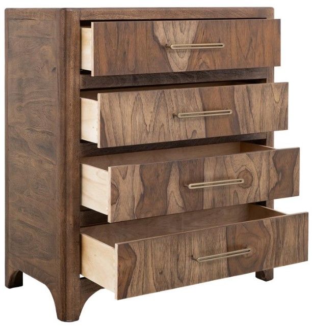 International Furniture Direct Praga Brown Chest-4