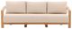 Dovetail Furniture Redford Natural/Sand Fabric/Teak Outdoor Sofa-1
