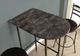 Monarch Specialties Inc. 24"X 36" Grey Marble Look Bar Table with Charcoal Metal Frame-2