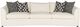 Vanguard® Furniture Vanguard Evelyn Instant Parchment Sofa-1