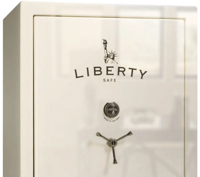 Liberty Safe Colonial Extreme White Gloss Black Chrome 50 Mechanical Gun Safe-1