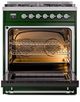 Ilve® Nostalgie II Series 30" Emerald Green Pro Style Dual Fuel Range-3