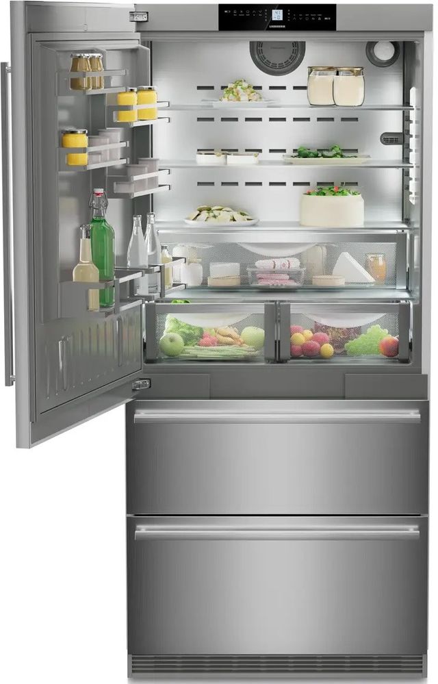 Liebherr 36" 19.5 Cu. Ft. Stainless Steel Counter Depth Bottom Freezer Refrigerator-2