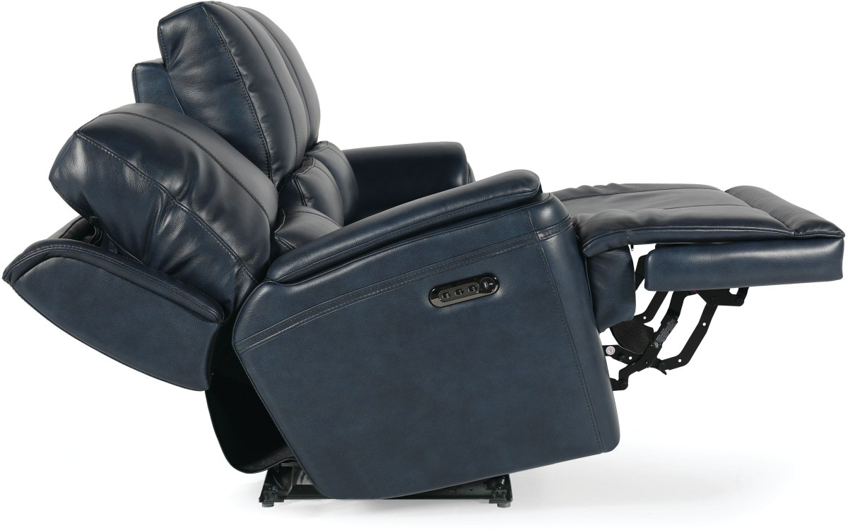 Burlington Leather Power Reclining Sofa - Thumbnail 4